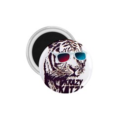 Krazy Katz 3d Tiger Roar Animal 1 75  Magnets by Sarkoni