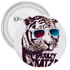 Krazy Katz 3d Tiger Roar Animal 3  Buttons