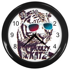 Krazy Katz 3d Tiger Roar Animal Wall Clock (black) by Sarkoni