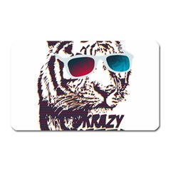 Krazy Katz 3d Tiger Roar Animal Magnet (rectangular) by Sarkoni