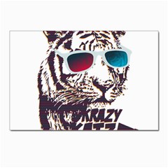 Krazy Katz 3d Tiger Roar Animal Postcards 5  X 7  (pkg Of 10) by Sarkoni