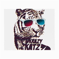 Krazy Katz 3d Tiger Roar Animal Small Glasses Cloth by Sarkoni