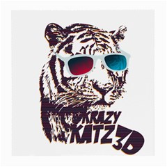 Krazy Katz 3d Tiger Roar Animal Medium Glasses Cloth by Sarkoni