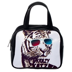 Krazy Katz 3d Tiger Roar Animal Classic Handbag (one Side) by Sarkoni