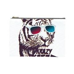 Krazy Katz 3d Tiger Roar Animal Cosmetic Bag (large) by Sarkoni