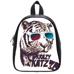 Krazy Katz 3d Tiger Roar Animal School Bag (small) by Sarkoni