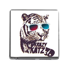 Krazy Katz 3d Tiger Roar Animal Memory Card Reader (square 5 Slot) by Sarkoni