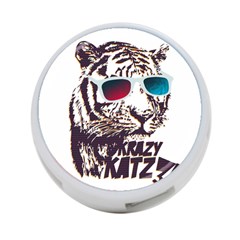 Krazy Katz 3d Tiger Roar Animal 4-port Usb Hub (one Side) by Sarkoni