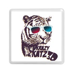 Krazy Katz 3d Tiger Roar Animal Memory Card Reader (square) by Sarkoni