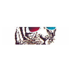 Krazy Katz 3d Tiger Roar Animal Oblong Satin Scarf (16  X 60 ) by Sarkoni