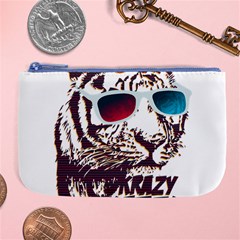 Krazy Katz 3d Tiger Roar Animal Large Coin Purse by Sarkoni