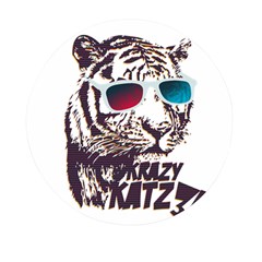 Krazy Katz 3d Tiger Roar Animal Mini Round Pill Box by Sarkoni