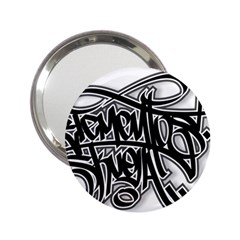 Hip Hop Music Drawing Art Graffiti 2 25  Handbag Mirrors by Sarkoni