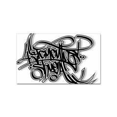 Hip Hop Music Drawing Art Graffiti Sticker Rectangular (100 Pack) by Sarkoni