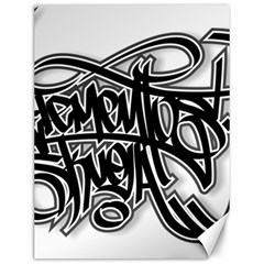 Hip Hop Music Drawing Art Graffiti Canvas 12  X 16  by Sarkoni