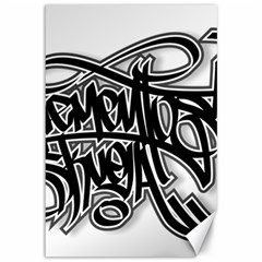 Hip Hop Music Drawing Art Graffiti Canvas 12  X 18  by Sarkoni