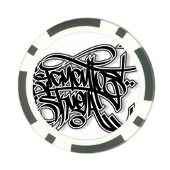 Hip Hop Music Drawing Art Graffiti Poker Chip Card Guard (10 Pack) by Sarkoni