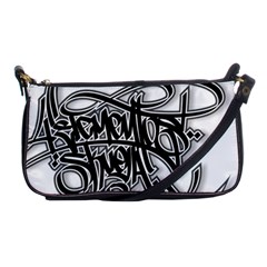 Hip Hop Music Drawing Art Graffiti Shoulder Clutch Bag by Sarkoni