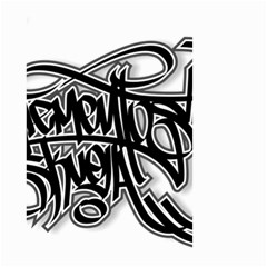 Hip Hop Music Drawing Art Graffiti Small Garden Flag (two Sides) by Sarkoni