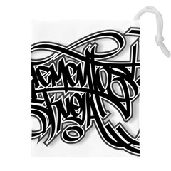 Hip Hop Music Drawing Art Graffiti Drawstring Pouch (4xl) by Sarkoni