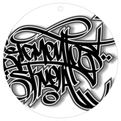 Hip Hop Music Drawing Art Graffiti Uv Print Acrylic Ornament Round by Sarkoni