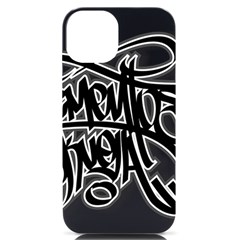 Hip Hop Music Drawing Art Graffiti Iphone 14 Black Uv Print Case by Sarkoni