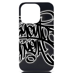 Hip Hop Music Drawing Art Graffiti Iphone 14 Pro Black Uv Print Case by Sarkoni