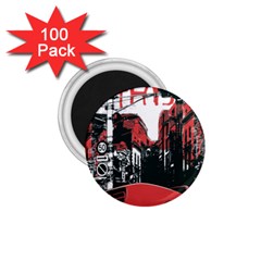 Cars City Fear This Poster 1 75  Magnets (100 Pack)  by Sarkoni