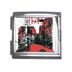 Cars City Fear This Poster Mega Link Italian Charm (18mm) by Sarkoni