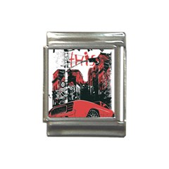 Cars City Fear This Poster Italian Charm (13mm) by Sarkoni