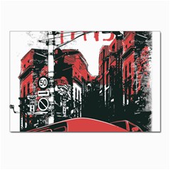 Cars City Fear This Poster Postcard 4 x 6  (pkg Of 10) by Sarkoni