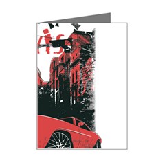 Cars City Fear This Poster Mini Greeting Card by Sarkoni