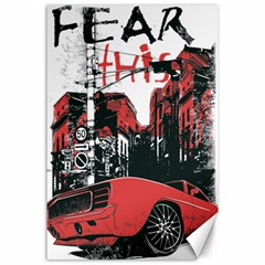 Cars City Fear This Poster Canvas 24  X 36  by Sarkoni