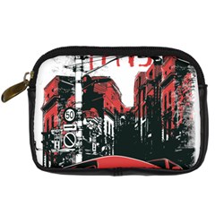 Cars City Fear This Poster Digital Camera Leather Case by Sarkoni