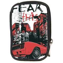 Cars City Fear This Poster Compact Camera Leather Case by Sarkoni