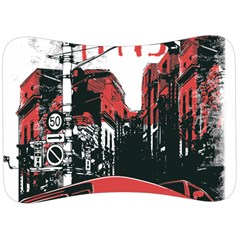 Cars City Fear This Poster Velour Seat Head Rest Cushion by Sarkoni