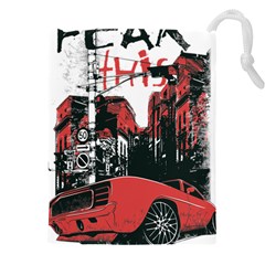 Cars City Fear This Poster Drawstring Pouch (4xl) by Sarkoni