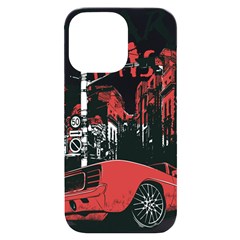 Cars City Fear This Poster Iphone 14 Pro Max Black Uv Print Case by Sarkoni