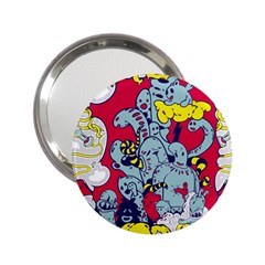 Fresh Urban Cartoon Monster Illustration Cartoon Character Text 2 25  Handbag Mirrors by Sarkoni