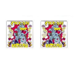 Fresh Urban Cartoon Monster Illustration Cartoon Character Text Cufflinks (square) by Sarkoni