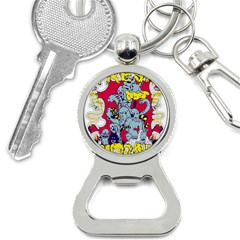 Fresh Urban Cartoon Monster Illustration Cartoon Character Text Bottle Opener Key Chain by Sarkoni