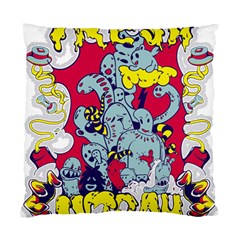 Fresh Urban Cartoon Monster Illustration Cartoon Character Text Standard Cushion Case (two Sides) by Sarkoni