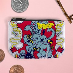 Fresh Urban Cartoon Monster Illustration Cartoon Character Text Mini Coin Purse by Sarkoni