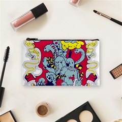 Fresh Urban Cartoon Monster Illustration Cartoon Character Text Cosmetic Bag (small) by Sarkoni