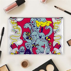 Fresh Urban Cartoon Monster Illustration Cartoon Character Text Cosmetic Bag (large) by Sarkoni