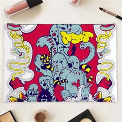 Fresh Urban Cartoon Monster Illustration Cartoon Character Text Cosmetic Bag (xxl) by Sarkoni