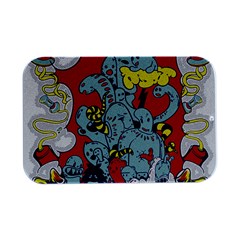 Fresh Urban Cartoon Monster Illustration Cartoon Character Text Open Lid Metal Box (silver)   by Sarkoni