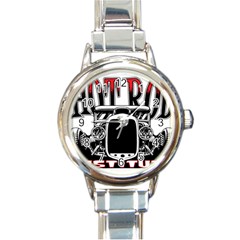 Vintage Car Hot Rod Motor Vehicle Round Italian Charm Watch