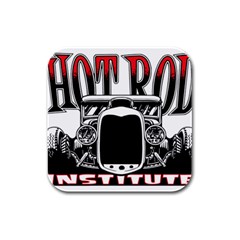 Vintage Car Hot Rod Motor Vehicle Rubber Square Coaster (4 pack)