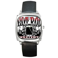 Vintage Car Hot Rod Motor Vehicle Square Metal Watch